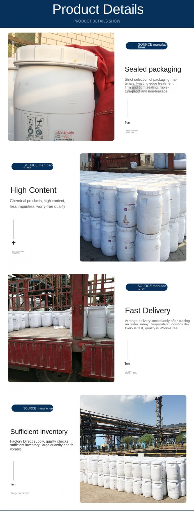 औद्योगिक जल उपचार रसायन अमोनिया नाइट्रोजन हटाने की गिरावट 3