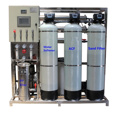 1000L / H रिवर्स ऑस्मोसिस सिस्टम नमक मैंगनीज आयरन फ्लोराइड लेड और कैल्शियम निकालें