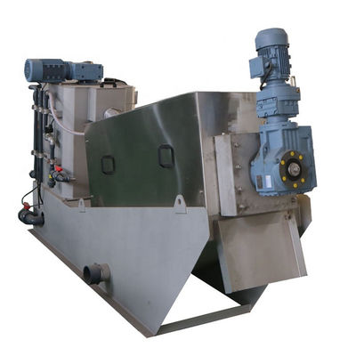 Volute कीचड़ Dewatering मशीन Volute फ़िल्टर प्रेस 304L स्टेनलेस स्टील सामग्री